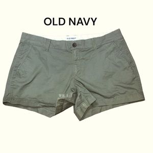 OLD NAVY flat front khaki shorts